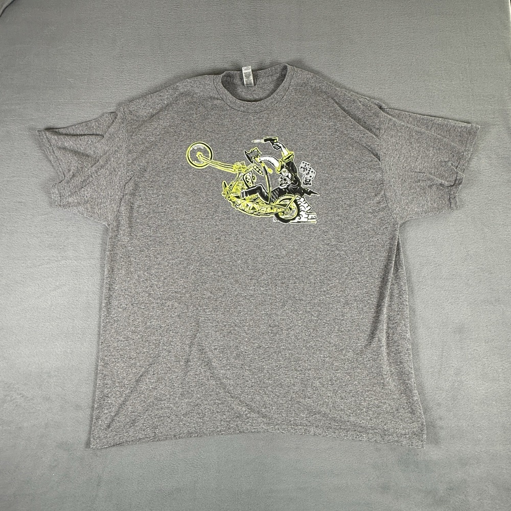 Y2K Chopper Gang T-Shirt Skull Motorcycle Biker Dice Limited Mafia‎ FO56dice 2XL